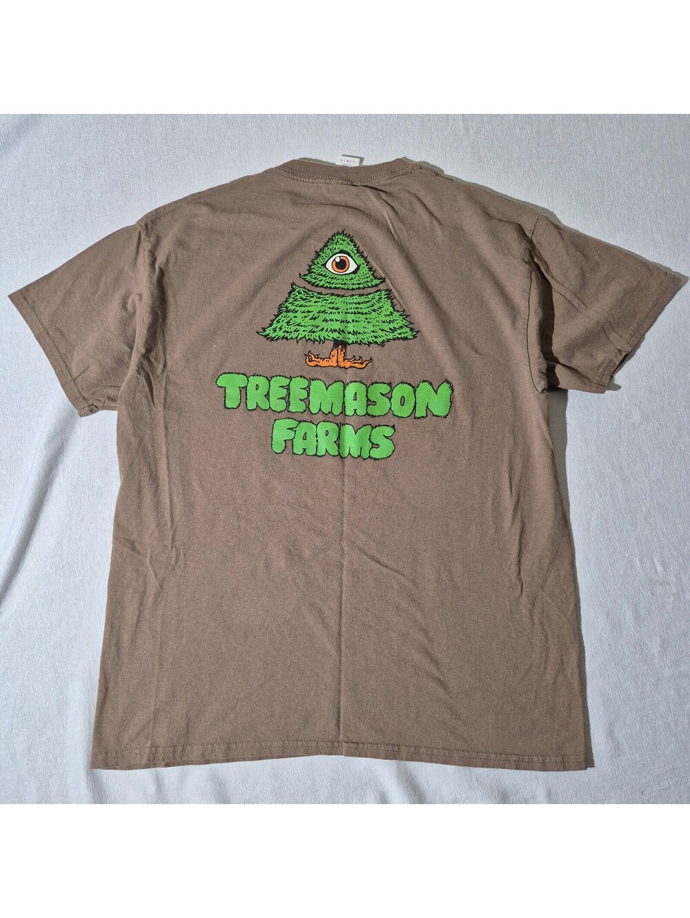 Treemason Farms Weed L Large Graphic T Shirt Brown Size Large